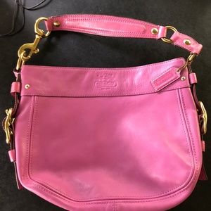 Leather Coach Hobo Bag